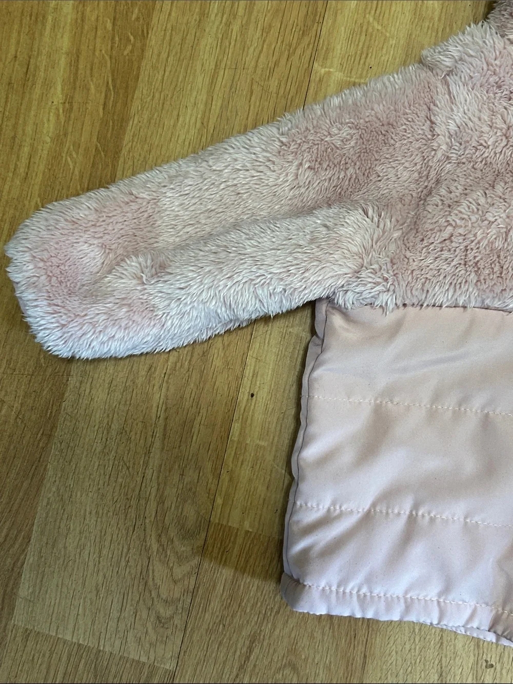 Carter's Light Pink Faux-Fur Hooded Puffer Jacket with Ears Size 9 Months
